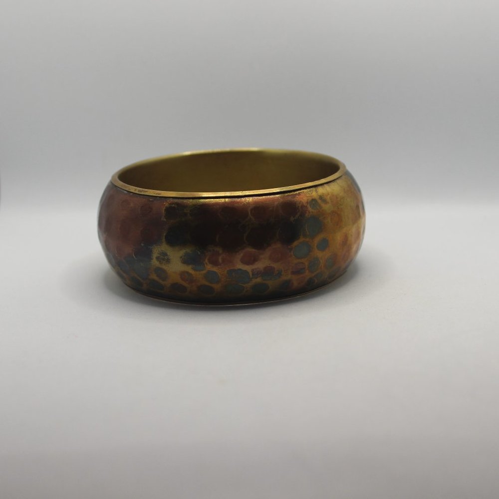 Brass and Copper Bangle Cuff  Bracelet